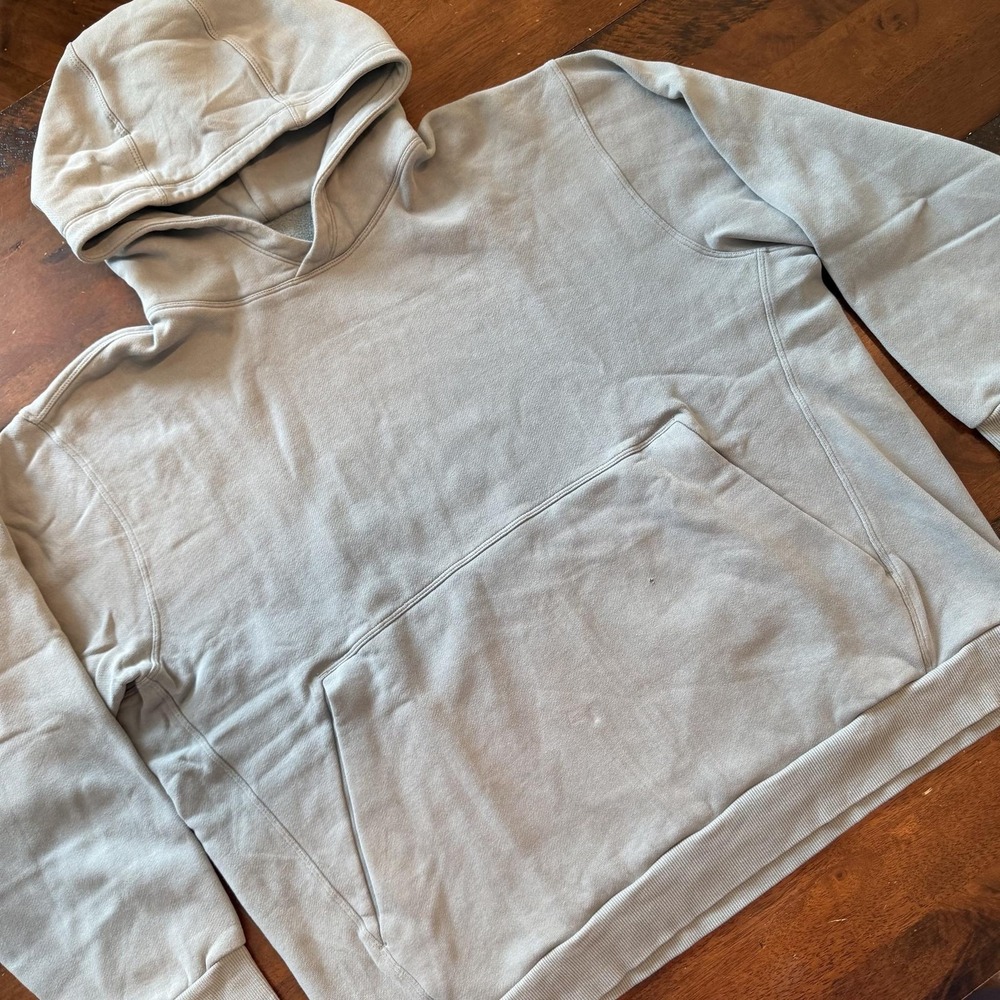Lululemon Hoodie Mens XL Gray Fleece Steady State Pullover LM3FM0S.0